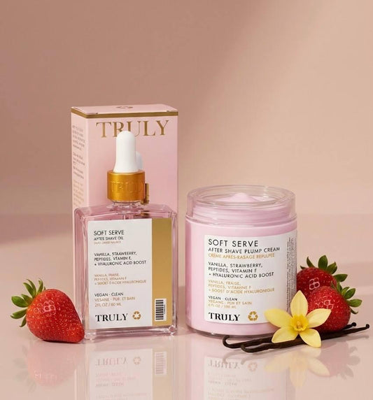 2 X 1: TRULY CREMA + TRULY AFTER SHAVE OIL FRESA